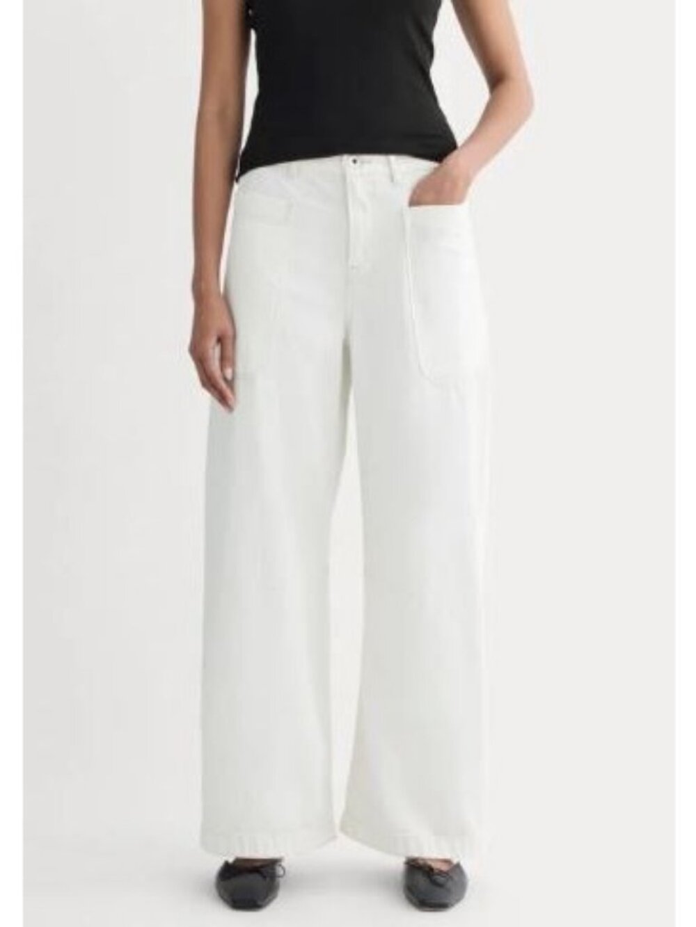 Everlane The Gardener Pull on Jean Bone Size 23R NWT